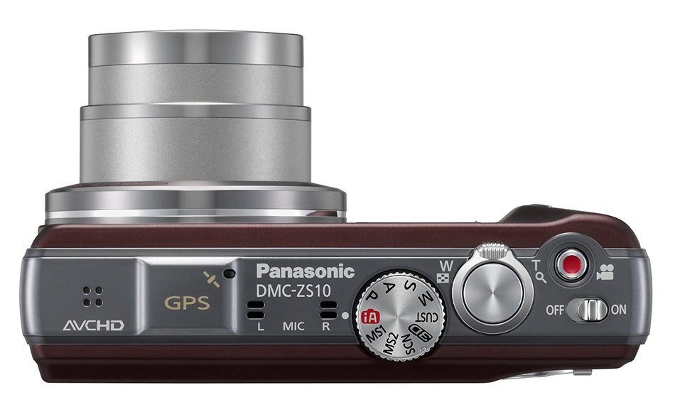Panasonic Lumix DMC-ZS10 14.1 MP Digital Camera with 16x Wide Angle Optical Image Stabilized Zoom and Built-In... N4
