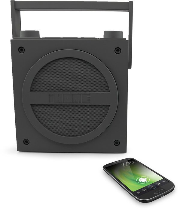 iHome iBT4BC Bluetooth Rechargeable Boombox with FM Radio N4