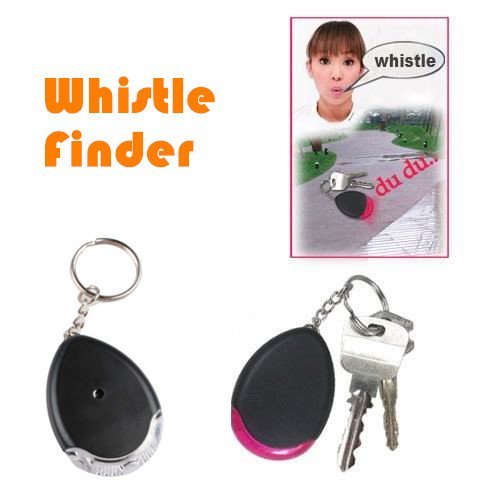 Sound control lost key finder keychain locater torch led new N3