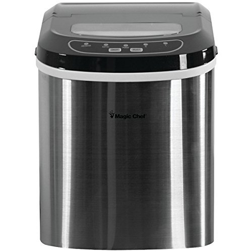 New MAGIC CHEF MCIM22ST 27lb-Capacity Ice Maker (Stainless)