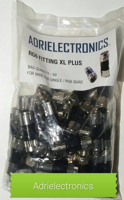 xl6plus Rg-6 Snap & Seal Outdoor Compression Connector Fitting , Comcast, Directv Time Warner Verizon and Dish... N2