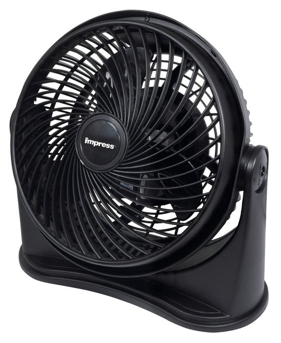 Impress IM-708 8-Inch 3-Speed High Velocity Fan Black