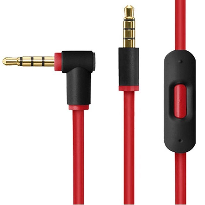 SuperBZ Newest Replacement Beats Audio Cable + Inline Remote / Microphone for Beats by Dr. Dre Headphone SoloHD... N2