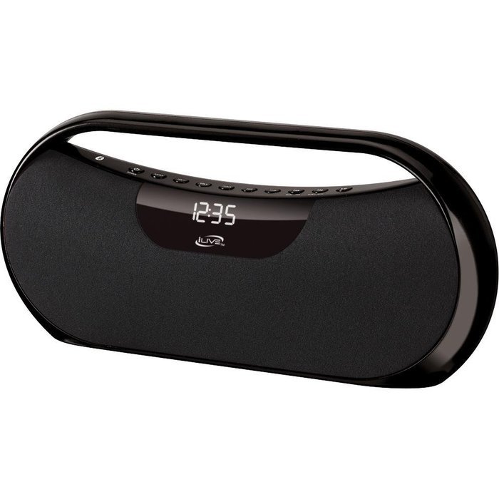 ILIVE IBB313B BLACK BLUETOOTH BOOMBOX 3.5MM AUDIO INPUT