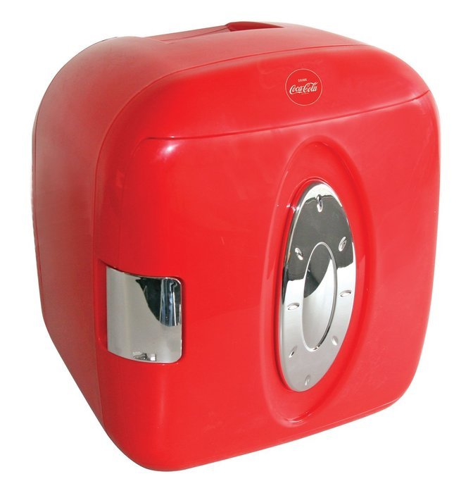 Koolatron KWCXJ6 Coca-Cola 9-Can-Capacity Mini Fridge, Red N2