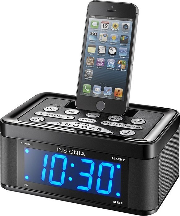 Insignia NS-CLLT01 - Digital FM Dual-Alarm Clock Radio N3