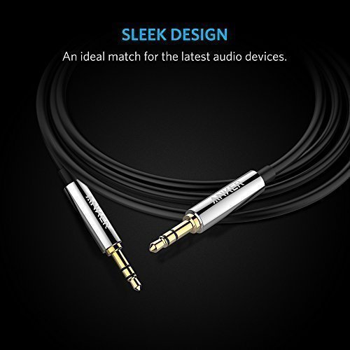 Anker SoundLine 3.5mm AUX Audio Cable (8 ft) for Headphones, Phones, Tablets, MP3 Players, Car Stereos, Computers... N4