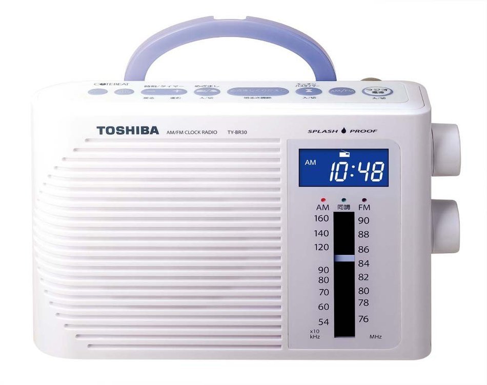 TOSHIBA Waterproof clock radio CUTEBEAT TY-BR30 (W)