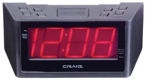 Craig Electronics CR41804A Craig AM/FM Clock Radio - Quantity 1