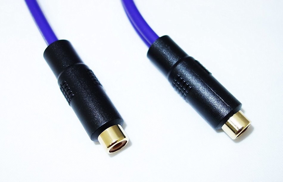 Monster Cable ILJRY C-1 F Single Female RCA to Dual Male RCA Y-Adapter Pair N2