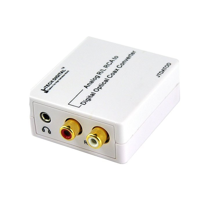 J-Tech Digital &reg; Optical SPDIF Toslink / Coaxial Digital to Analog Audio Decoder Converter with PCM , 5.1 Dolby... N2
