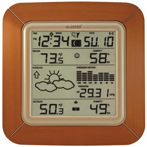 New LA CROSSE TECHNOLOGY WS-9057U-IT-LC Wireless Forecast Station with Barometric Pressure & Moon Phase
