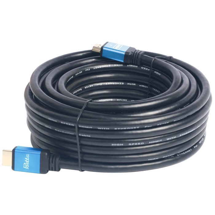 Postta Ultra HDMI 2.0V Cable(40 Feet)Support 4K 2160P,1080P,3D,Audio Return and Ethernet - 1 Pack(Blue) N10