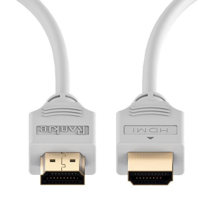 HDMI Cable, Rankie 15FT High-Speed HDMI HDTV Cable - Supports Ethernet, 3D, 4K and Audio Return (White) N6