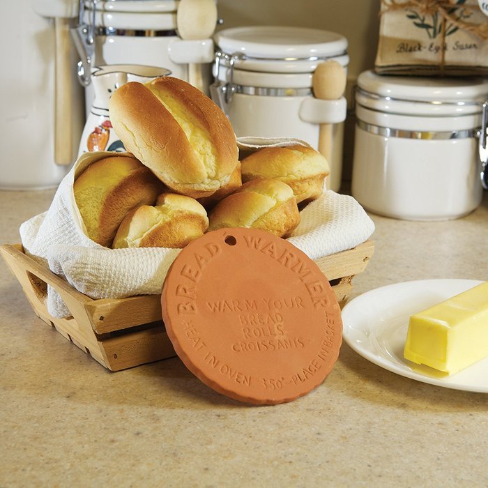 Fox Run Bread Warmer, Terra Cotta, Round N2
