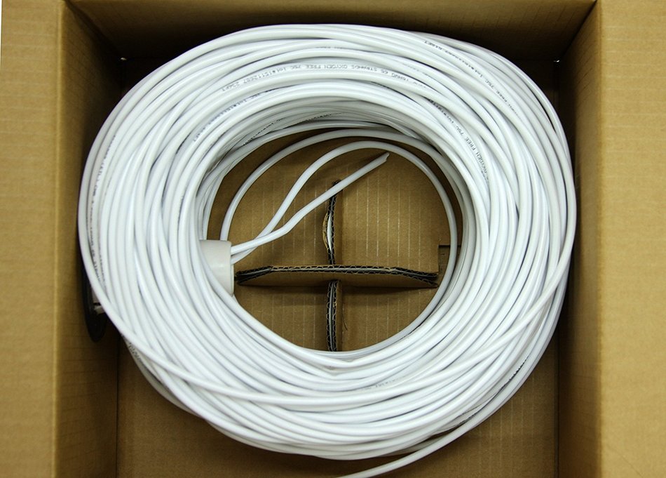 Five Star Cable 16 AWG 4 Conductors CMR Rated 16-4 Audio Speaker Cable, Bare Copper, 500Ft White N2