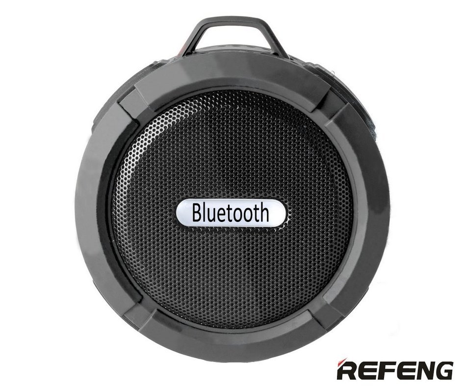 ReFeng RF573 HD Waterproof Bluetooth 3.0 Wireless Speaker w/ Mic, Suction Cup, Hook & Bike Rack for Indoor (Shower... N4