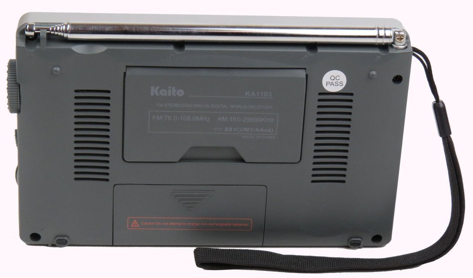 Kaito KA1103 Worldband Radio, Silver N6