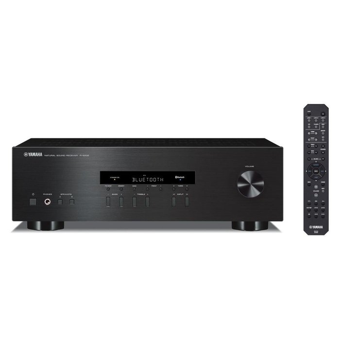 Yamaha R-S202 Bluetooth Stereo Receiver with Audio Technica AT-LP60-USB USB & Analog Stereo Turntable (Black) N5