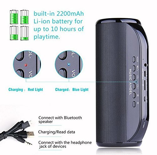 GTT Wireless NFC CSR 4.0 Bluetooth Computer Speakers with Quality Sound Portable Speaker Music Angle Mini and... N5