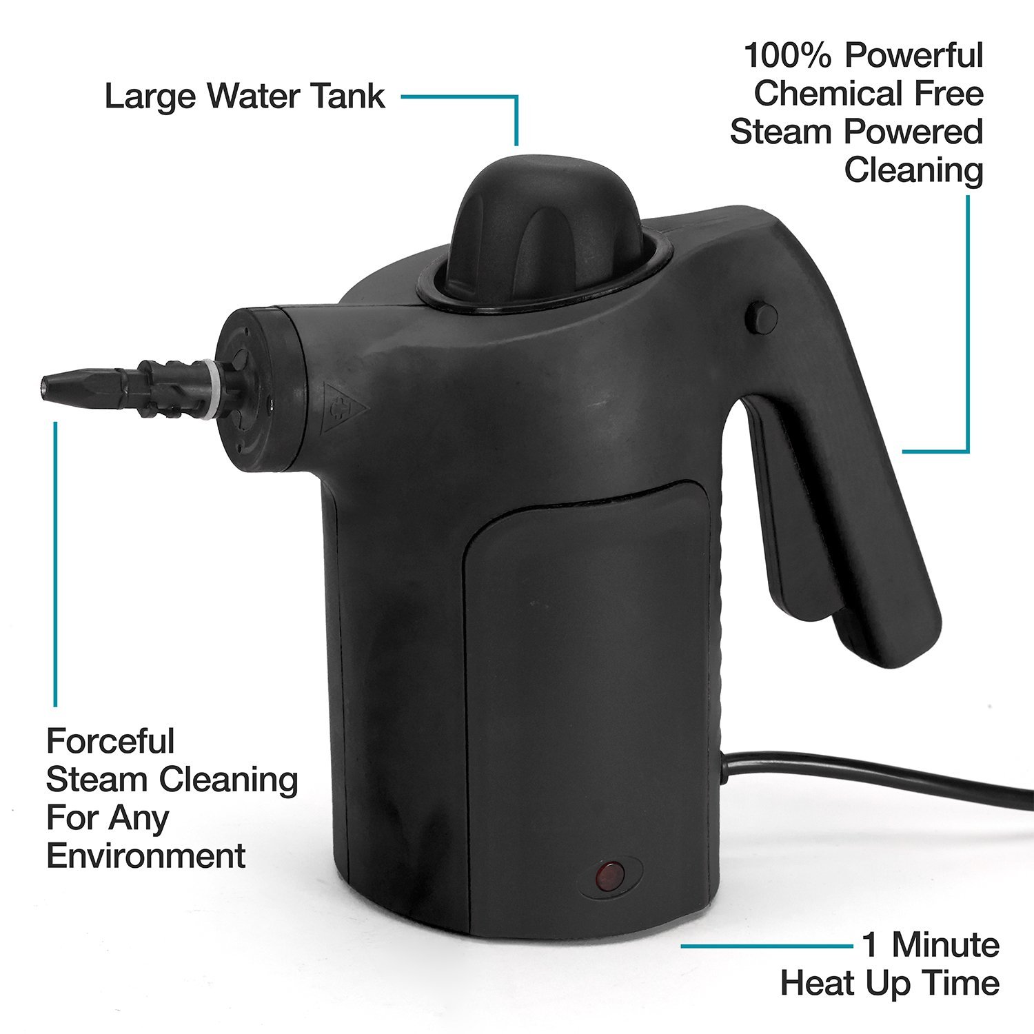 Jet Steamer - 15 in 1 Handheld Multi-Purpose Steam Cleaning System ...