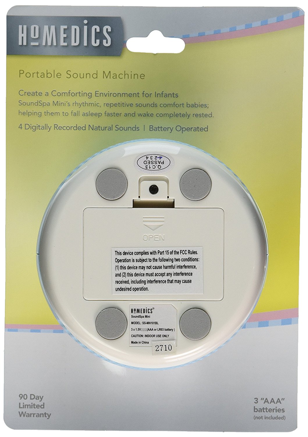 Homedics Sound Spa Mini Portable Sound Machine, Pink N3 free image download