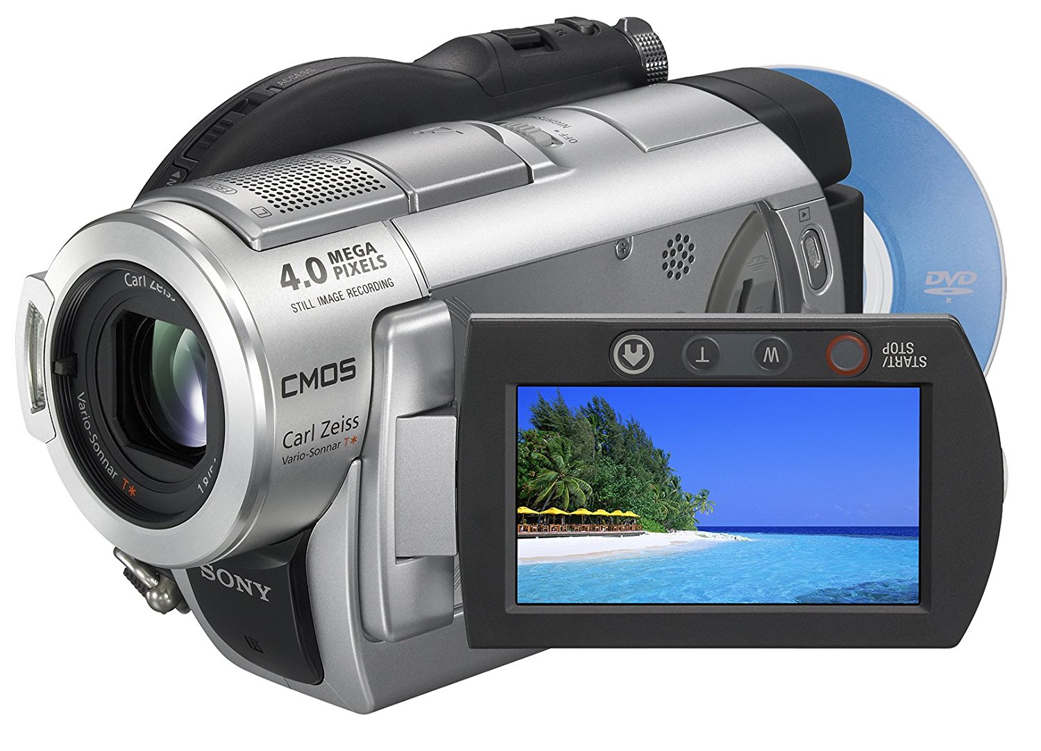 Sony DCR-DVD408 4MP DVD Handycam Camcorder with 10x Optical Zoom ...