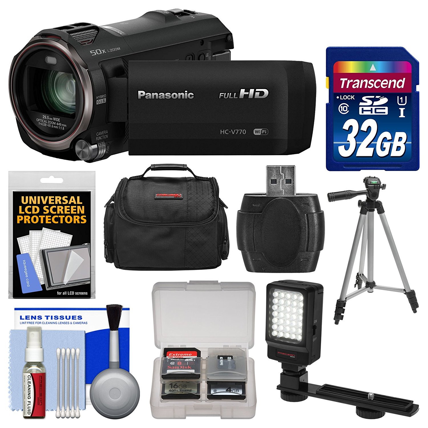 Panasonic HC-V770 Wireless Smartphone Twin Recording Wi-Fi HD Video ...