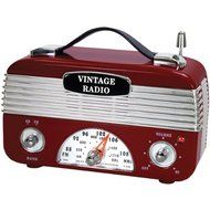 New North Point 190503 AM/FM Retro-Style Radio