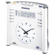 Sangean RCR-3 RCR-3 AM/FM Atomic Digital/Analog Clock Radio (White)