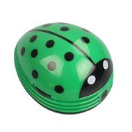 Cute Portable Beetle Ladybug cartoon Mini Desktop Vacuum Desk Dust Cleaner (Red#002) N2