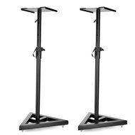 Flexzion Speaker Stand Floor Standing Mount with Triangle Base Height Adjustable (39"- 67") Set of 2 for Concert... N2