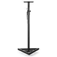 Flexzion Speaker Stand Floor Standing Mount with Triangle Base Height Adjustable (39"- 67") Set of 2 for Concert... N3