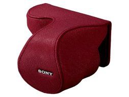 Sony Lens Case Jacket for NEX-5 NEX-3/C3 with E18-55mm F3.5-5.6 OSS (SEL1855) | LCS-EML2A R RED