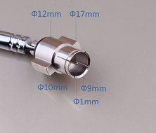 Push on Male F Type Coaxial Coax Telescopic FM Antenna for Home Theater AV A/V Receiver and the earlier Bose Radios... N2
