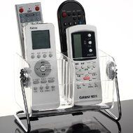 HQdeal Clear Desktop Remote Control Holder/ Organizer Media Storage - Holds up to 6 Remotes