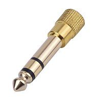 eBoot 3.5 mm Socket to 6.35 mm Jack Plug Audio Stereo Adaptor 6.35 mm 1/ 4 inch Headphone Adapter, 5 Pack N5