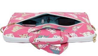 Canvaslove Black Easter Egg Patten Canvas Laptop Shoulder Bag 11 Inch 12 Inch 13 Inch Laptop Messenger Bag 13.3... N51