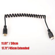 UCEC Full HDMI to Full HDMI Coiled Cable for Atomos for Ninja Star Recorder(11.8-17.7") N3