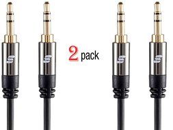 Sinseader 25ft Male to Male 3.5mm Universal Auxiliary Audio Stereo Cable AUX Cable for All 3.5mm-Enabled Devices...