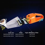 Grikey High Power 100W Wet Dry Car Use Vacuum Cleaner Portable Dust Hand Vacuum Cleaner 12 Volt Orange N8