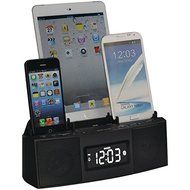 DOK CR28 3-Port Smartphone Charger with Speakerphone &amp; Alarm Clock