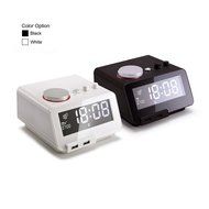 Alarm Clock Radio,Bluetooth Speaker with USB Charger - White N2