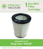 Shop-Vac 90328 Cartridge Filter Fits 5 Gallons &amp; Larger, Designed &amp; Engineered by Crucial Vacuum