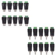 Bluecell 10pcs Phono RCA Male Plug to AV Screw Terminal Plug Connector and 10pcs UTP Cat5/Cat6 Cable to AV RCA... N2