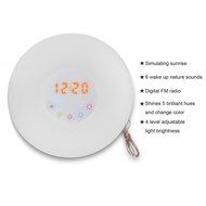 Sunrise Alarm Clock, BonyTek Wake Up Light Alarm Clock Radio Night Light Touch Control 4-Brightness Bedside Lamp... N5
