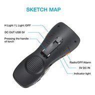 Sinvitron Hand Crank Self Powered Emergency Radio with LED Flashlight, Alarm, Swiss Knife Tool Set, Mobile Cell... N6