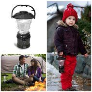 PYLE PSDNL22YL Multi Function Hand Crank LED Lantern with AM/FM Radio &amp; Built-In Rechargeable Battery (Yellow) N5