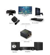 Digital to Analog Audio Converter with Fiber Toslink Cable and Power Adapter Supports PCM / LPCM Output Coax and... N6