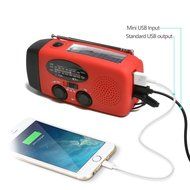 Weather radio hand crank LED Flashlight Charge Emergency Solar Hand Crank N7